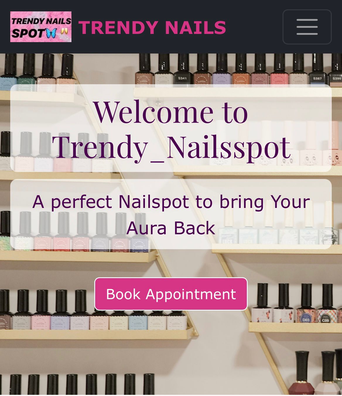 Trendy Nails Spot Website